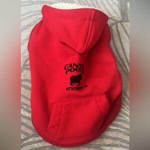 Super soft and thick Canada pooch red dog hoody size 12
